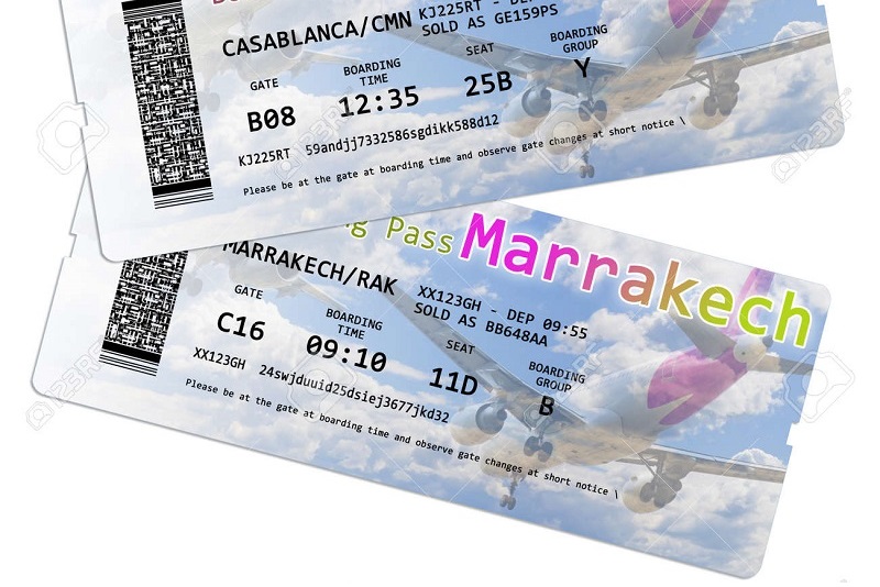 Flight ticket to Morocco 1