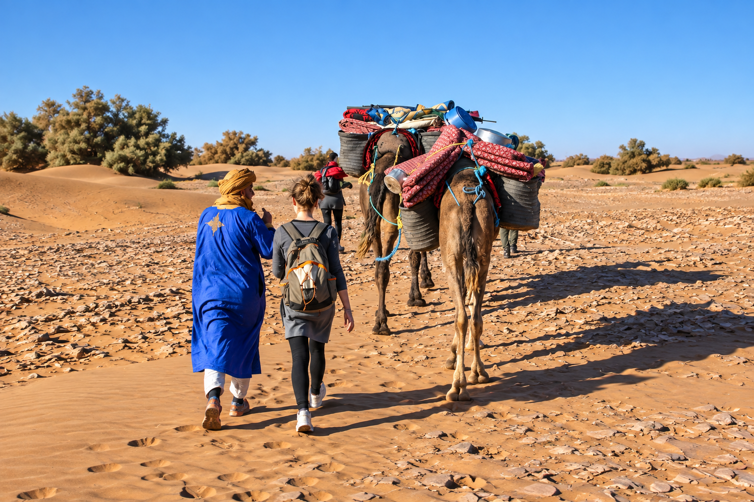 Le Grand Trek « Immersion Chigaga » : 5 Jours de Méharée jusqu&rsquo;aux Grandes Dunes