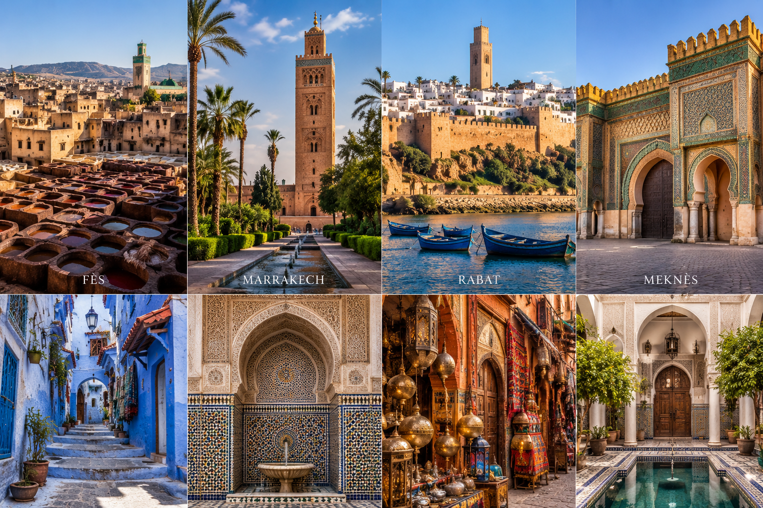 Les villes impériales & culture au Maroc