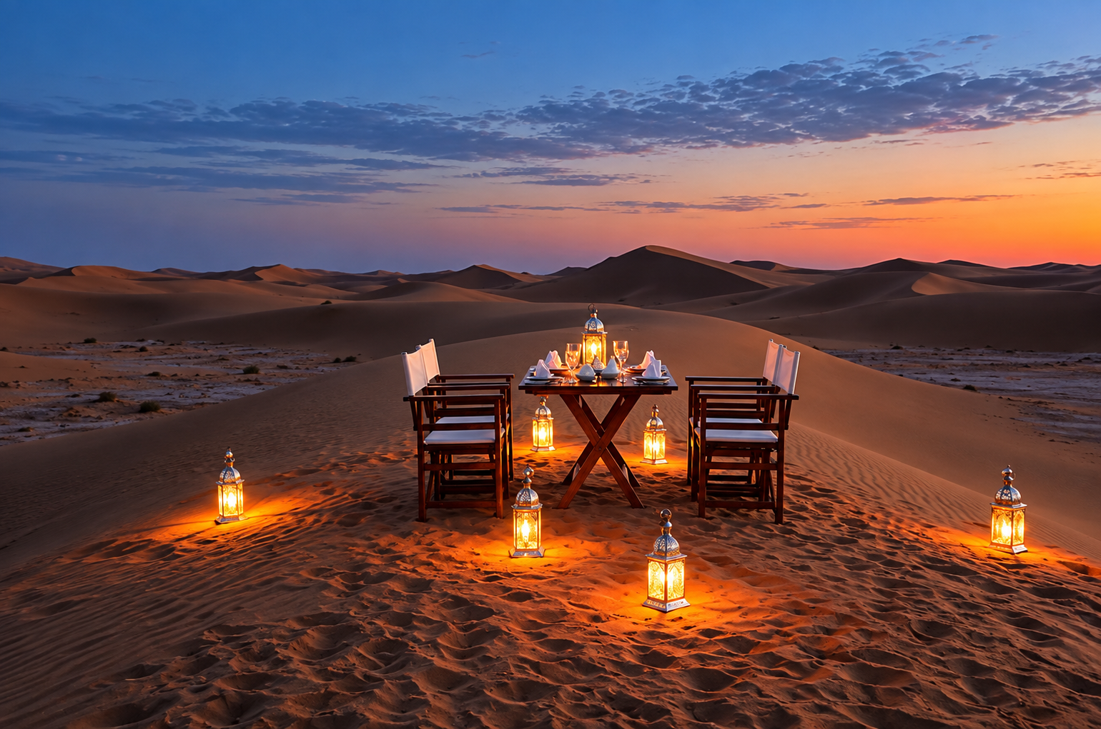 Camp de luxe dans le désert du Sahara marocain